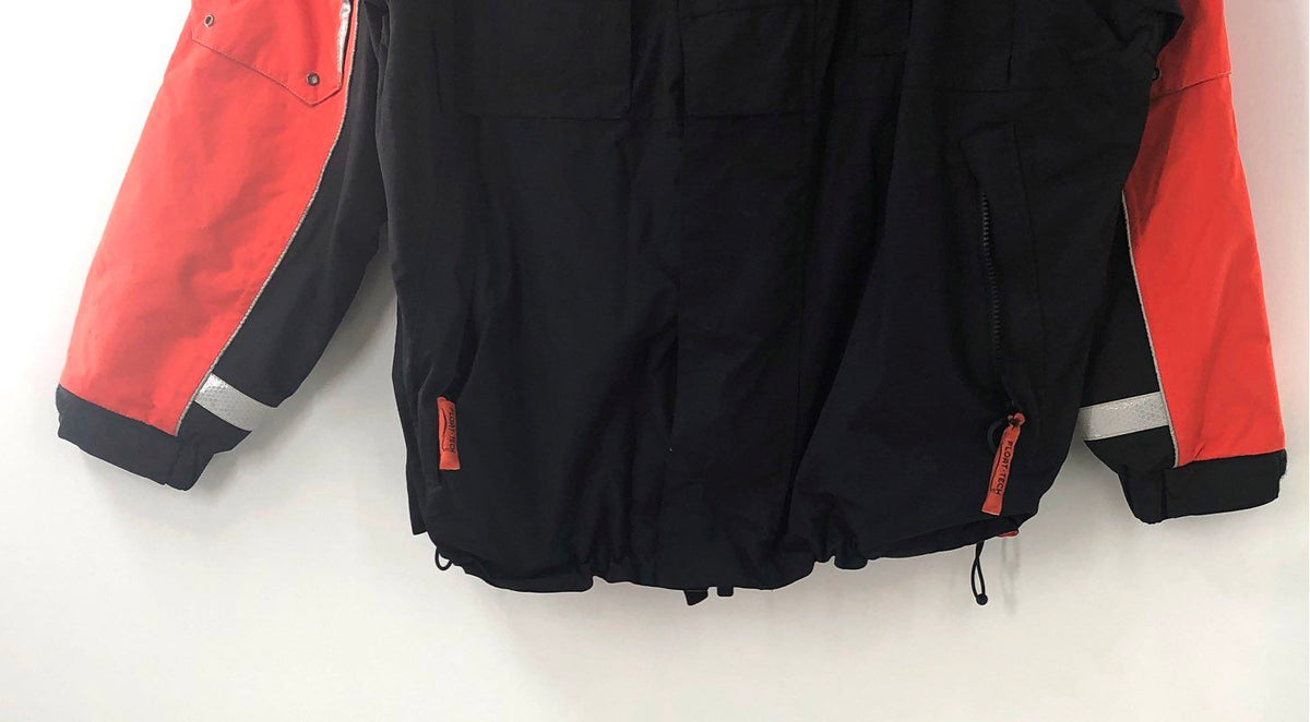Float-Tech Men's Orange Black High Vis Sailing Jacket Shell FT302-UCK-R5 Sz XL