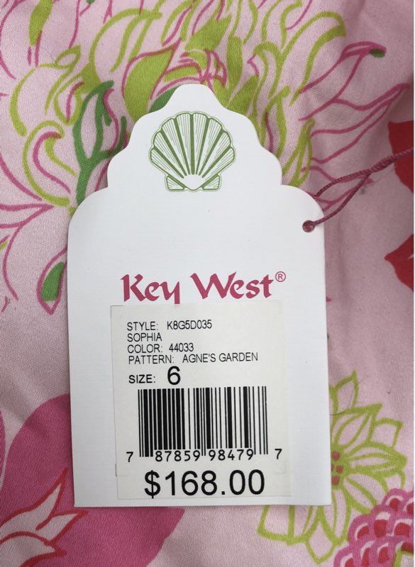 NWT Key West Women's Multicolor Floral Shift Dress - Size 6