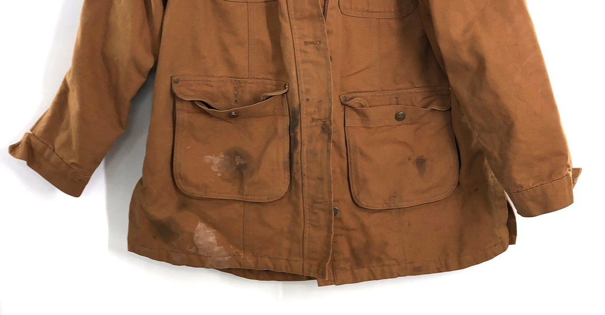 Carhartt Women's Brown Rugged Flex Hamilton Hooded Canvas Jacket Sz 1X OJ5512-W