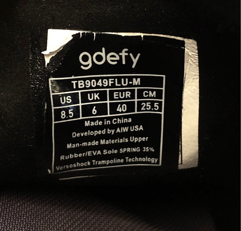 Gravity Defyer G Defy Ion Black Walking Running Shoes Women's Size 8.5