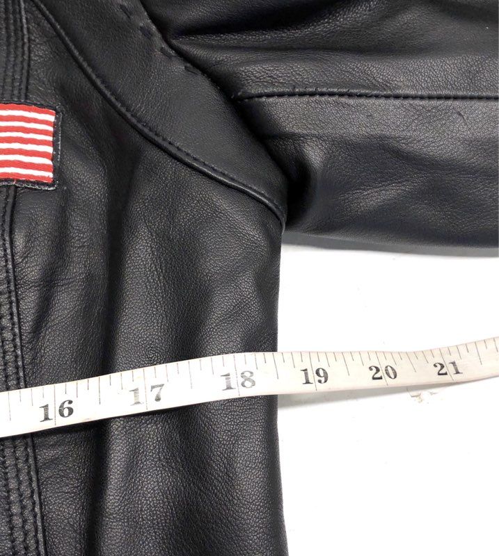 NY Jackets Casey DeSantis Where Woke Goes To Die Black Leather Jacket Sz L