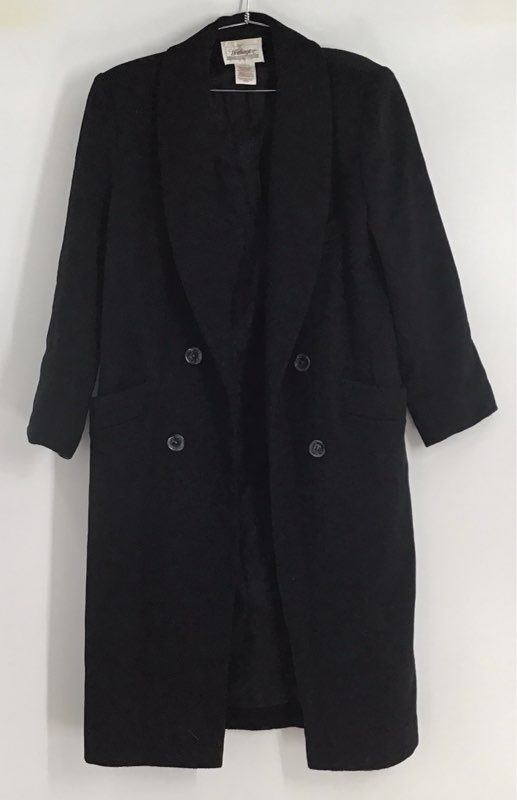 Worthington Women&#39;s Black Double-Breasted Coat - Size 4