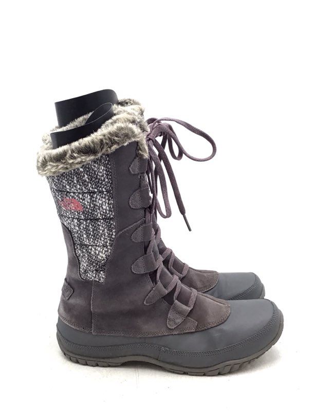 UGG Women&#39;s Gray Nuptse Purna NF00A0Z3 NUG Snow Boots - Size 9.5