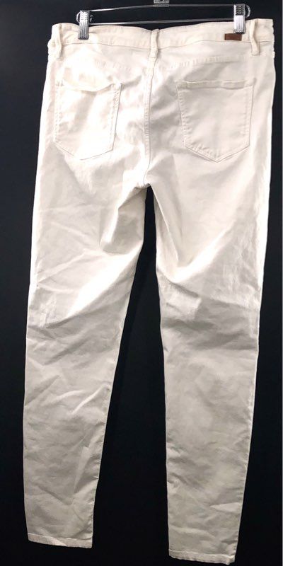 Massimo Dutti Women's White Skinny Fit Stretch Denim Jeans Pants Sz 10