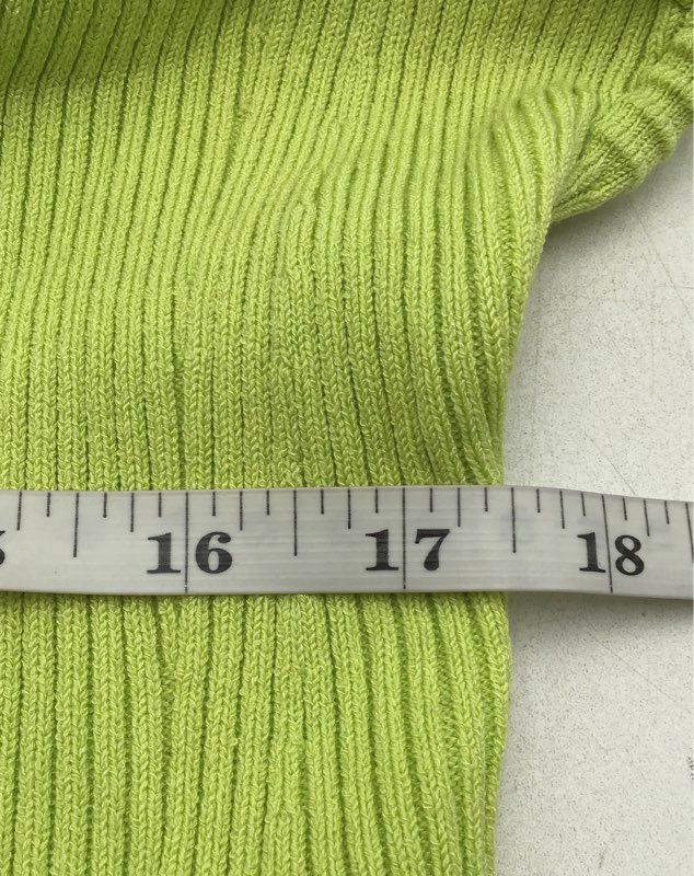 NWT Express Women&#39;s Green Ribbed Long Sleeve Pullover Sweater - Size XL