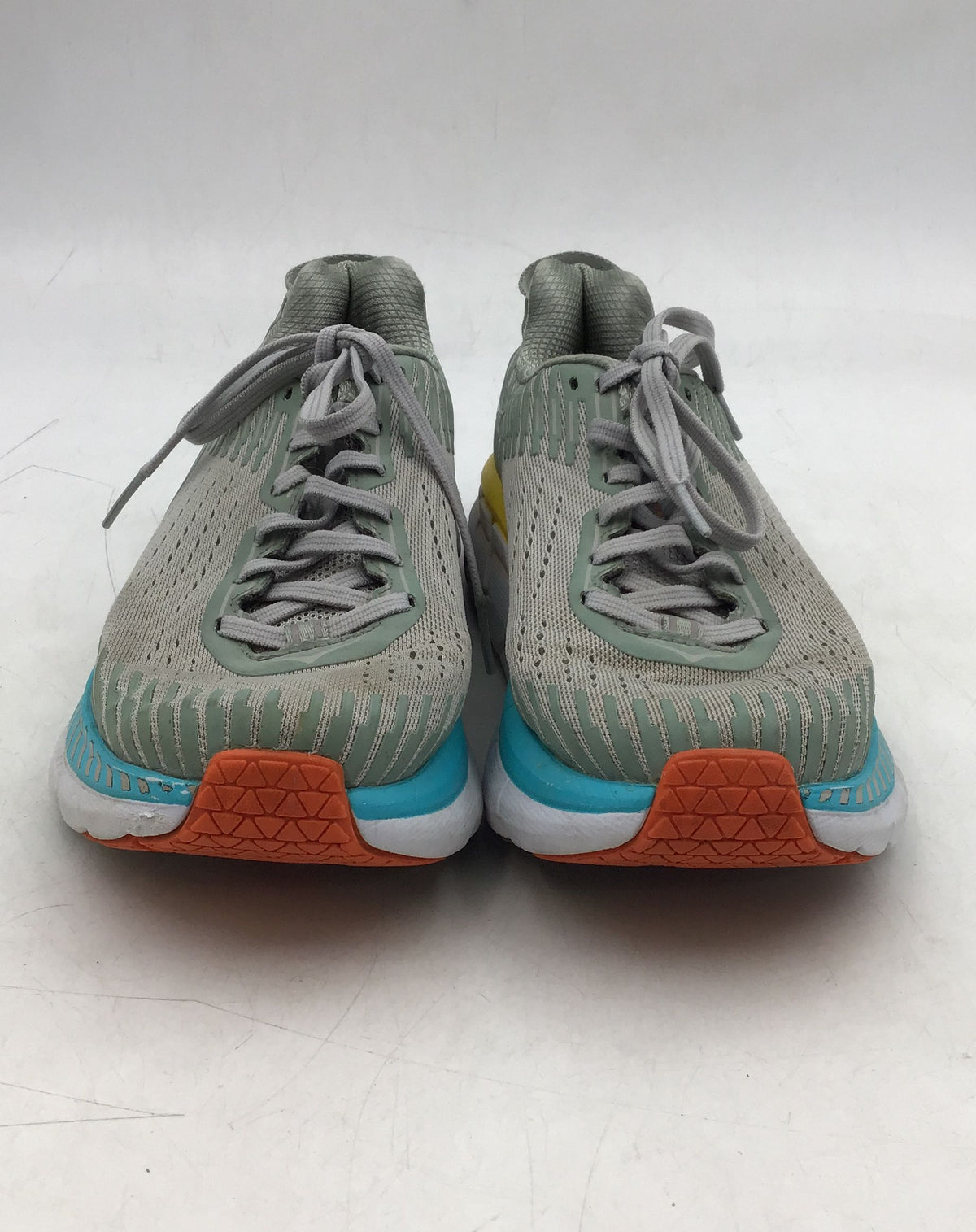 Hoka One One Women&#39;s Clifton 5 1093756 VBWI Gray Athletic Shoes - Size 8