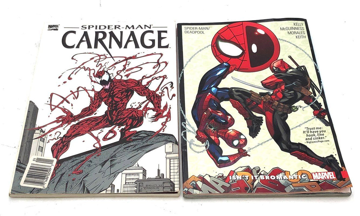 Marvel & Battlestar Galactica Graphic Novel Lot 8 Books Spider-Man Dynamite