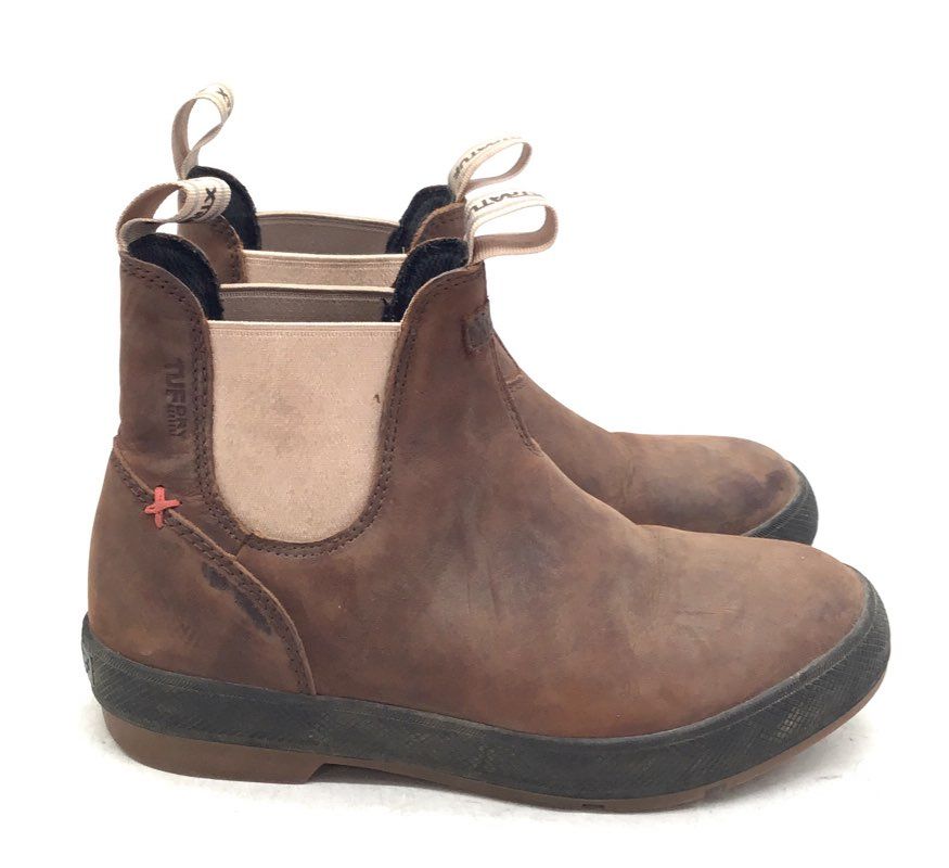 Xtratuf Women's Brown Leather Chelsea Boots - Size 7.5