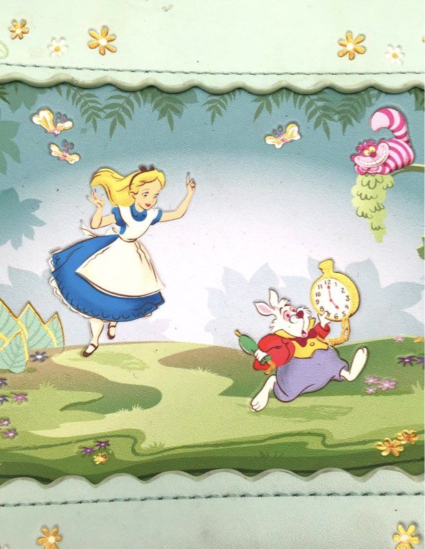 Loungefly Disney Alice in Wonderland Mint Green Satchel Crossbody Bag