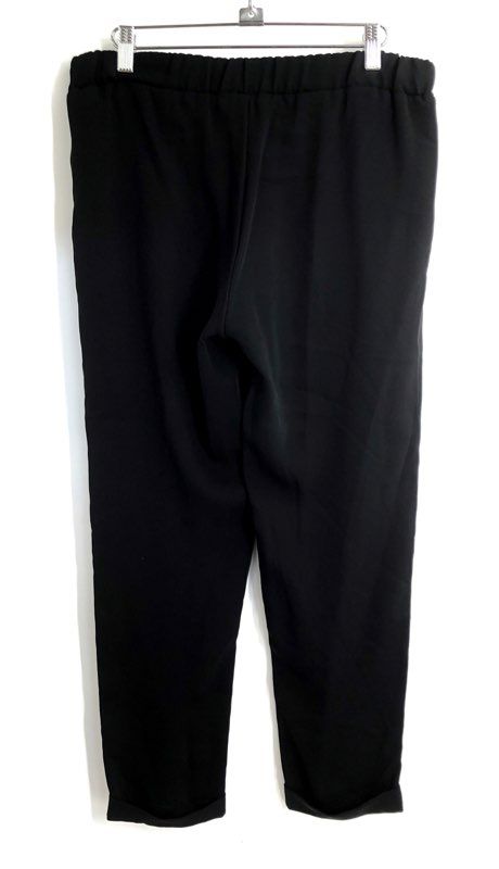 Lavender Brown Women's Black Red Side Stripe Tapered Cuffed Pants Sz S