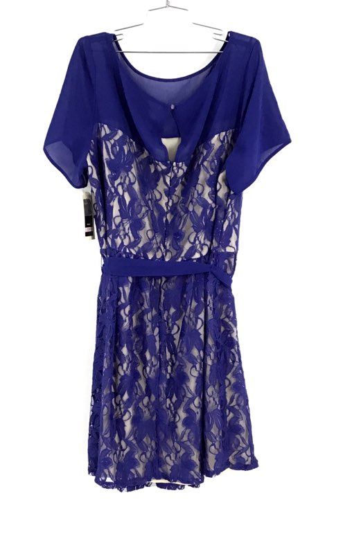 NWT Julian Taylor Women&#39;s Blue Fit &amp; Flare Dress - Size 22W