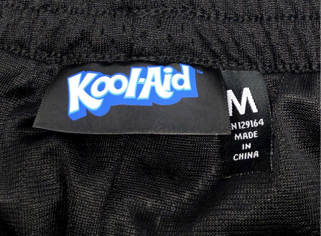 Factorie Men's Kool-Aid Graphic Mesh Basketball Shorts Black NWT Size M