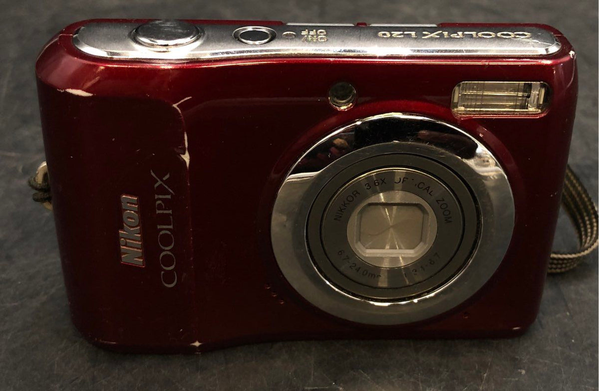 Nikon COOLPIX L20 10.0MP Digital Camera 3.6x Optical Zoom Red