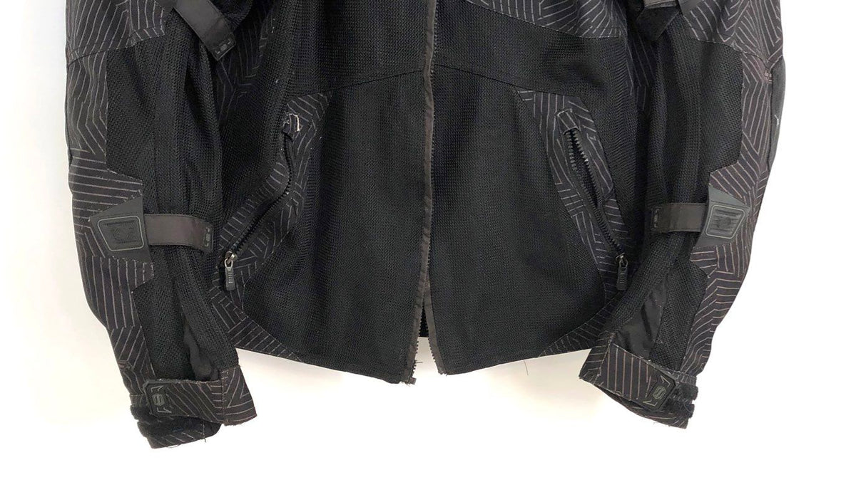 Shift Racing Men's Black Mesh Trifecta Motorcycle Jacket Padded Armored Sz L