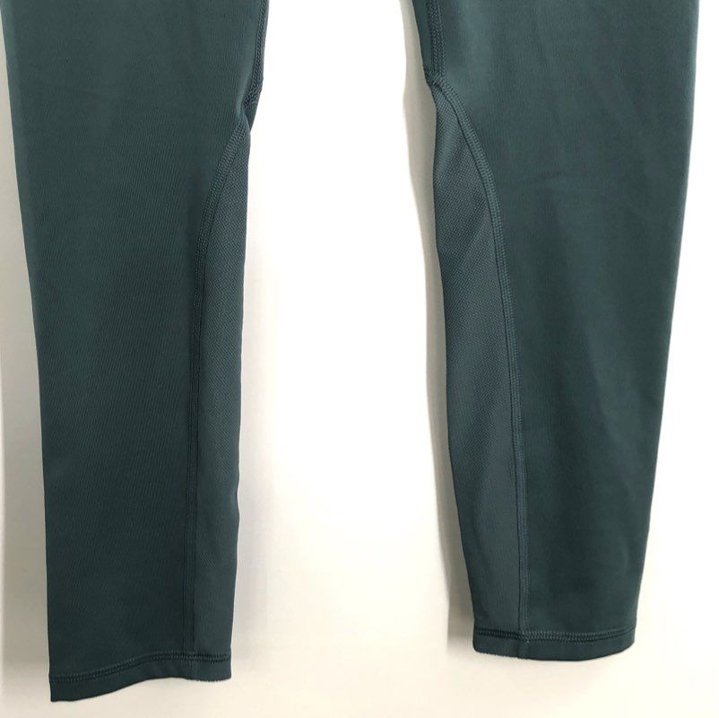 Under Armour Women's Teal Perforated Mesh Panel Fitted Workout Leggings Sz SM