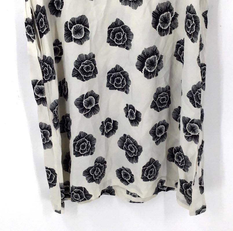 NWT Masai Women's White Black Floral Shift Dress - Size L