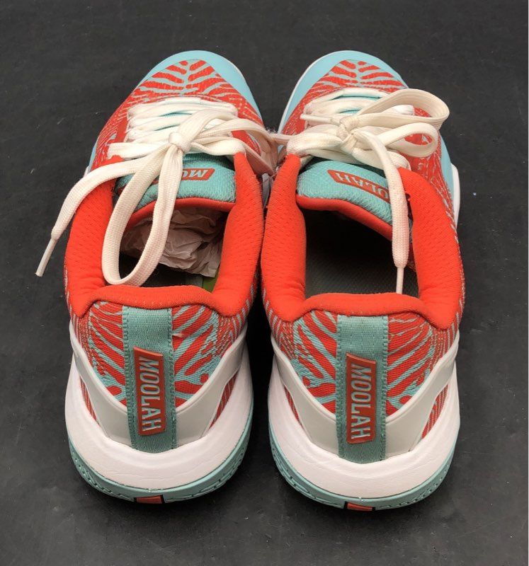 Moolah Kicks Neovolt Low MK1 Red Teal Women's Basketball Shoes Size 11