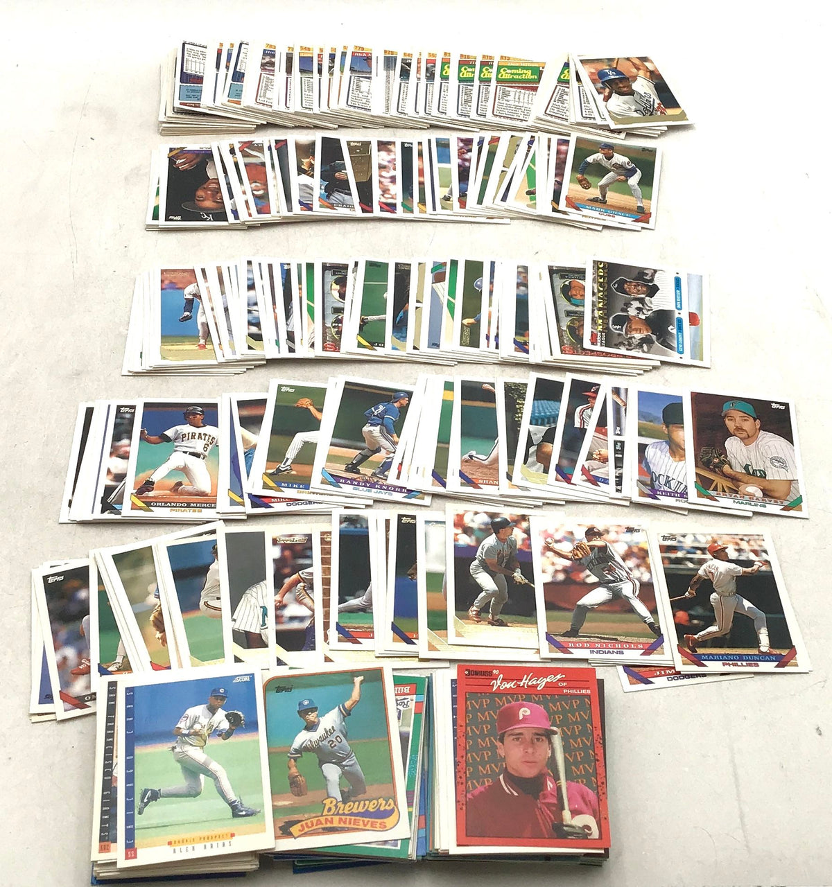 9.4 lbs. Lot of Baseball MLB Cards. Medium Box, Unsorted