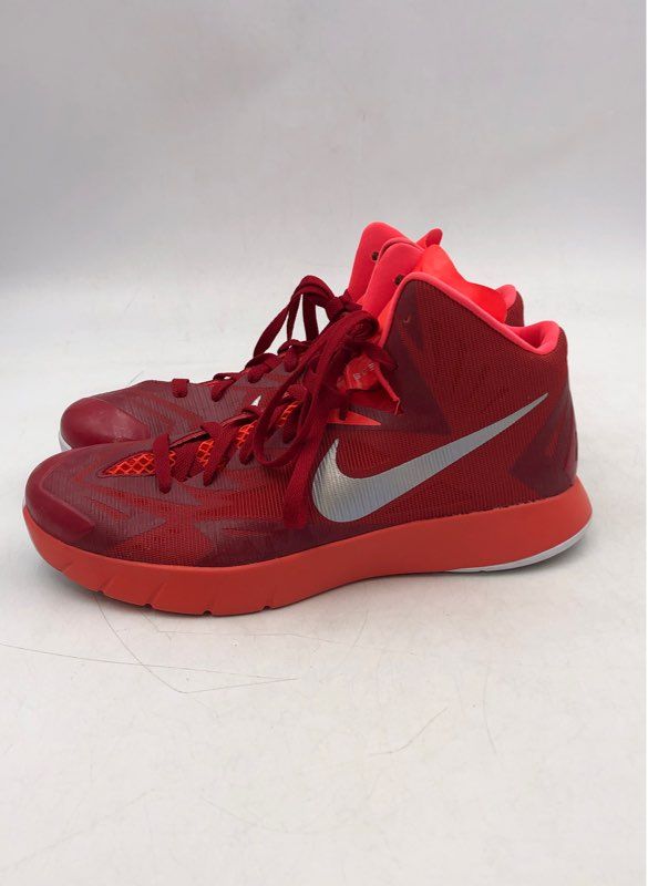 Nike Men&#39;s Lunar Hyperquickness TB 852775-605 Red Basketball Shoes - Size 10