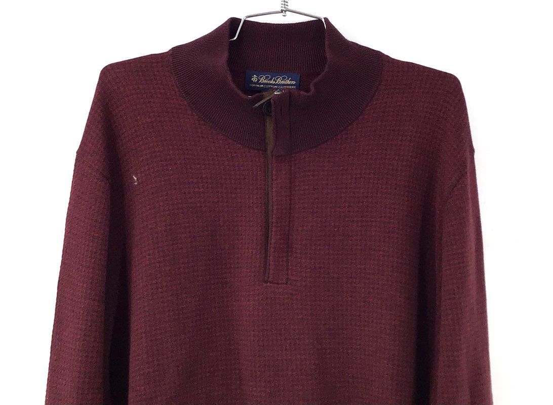 NWT Brooks Brothers Men's Maroon Sweater - Size 2XL