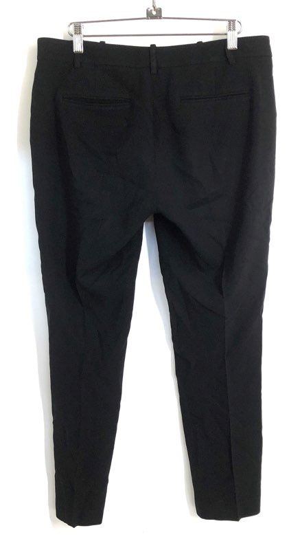 Theory Women's Black Zelle P Modern Crepe Tapered Dress Pants Sz 8