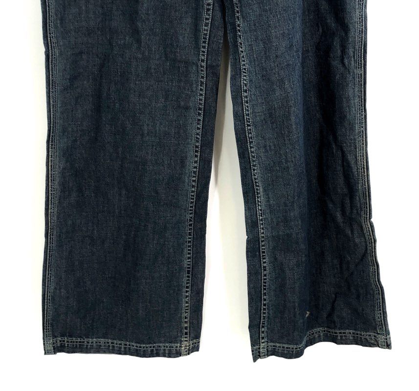 Vintage Y2K Polo Jeans Co Ralph Lauren Womens Dark Wide Leg Carpenter Jeans Sz 6