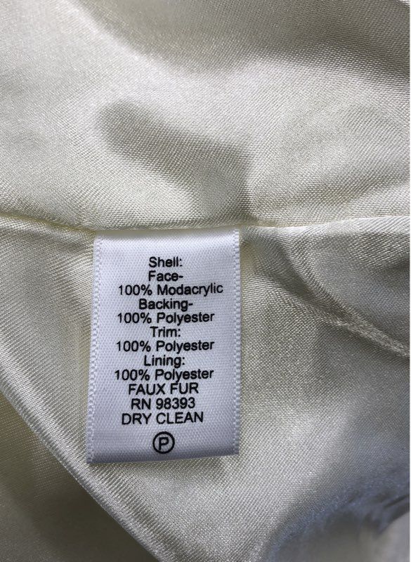 Rachel Zoe Women's White Fur Vest - Size L