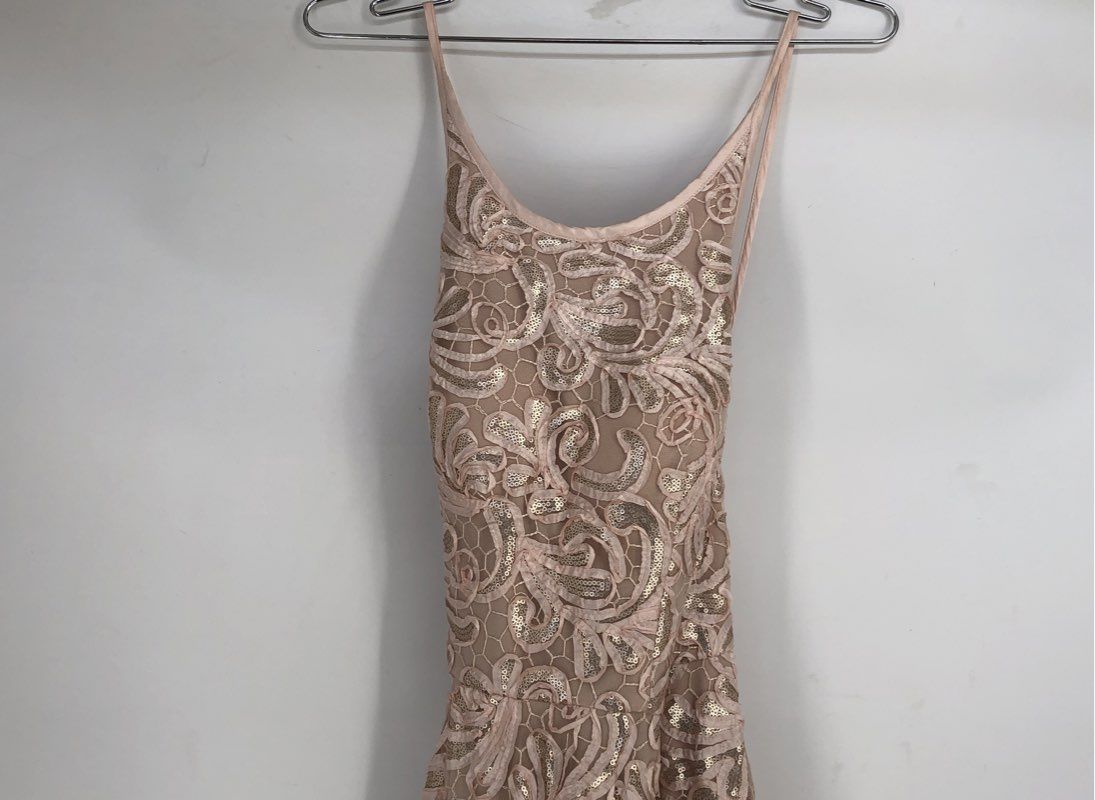 NWT Betsy & Adam Women's Blush Maxi Dress - Size 6