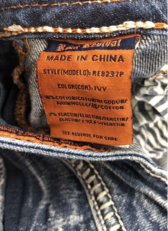 Rock Revival Women's Blue Denim Capri Jeans - Size 31