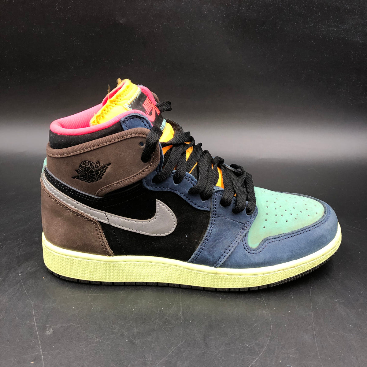 Nike Air Jordan 1 Retro High OG GS Tokyo Bio Hack Sneakers Size 6Y COA