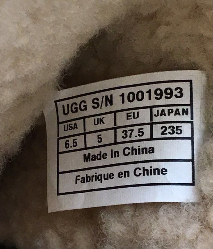 UGG 1001993 Brown Leather Shearling Lined Side Zip Boots Womens Size 6.5