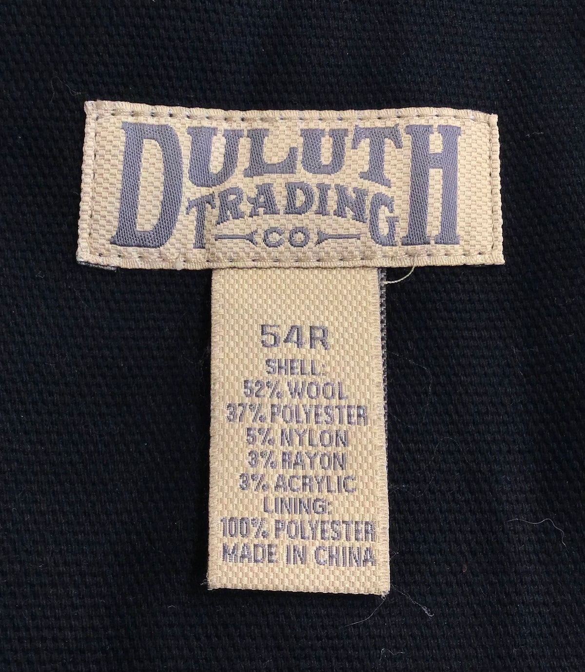 Duluth Trading Co. Men's Gray Wool Jacket - Size 54R