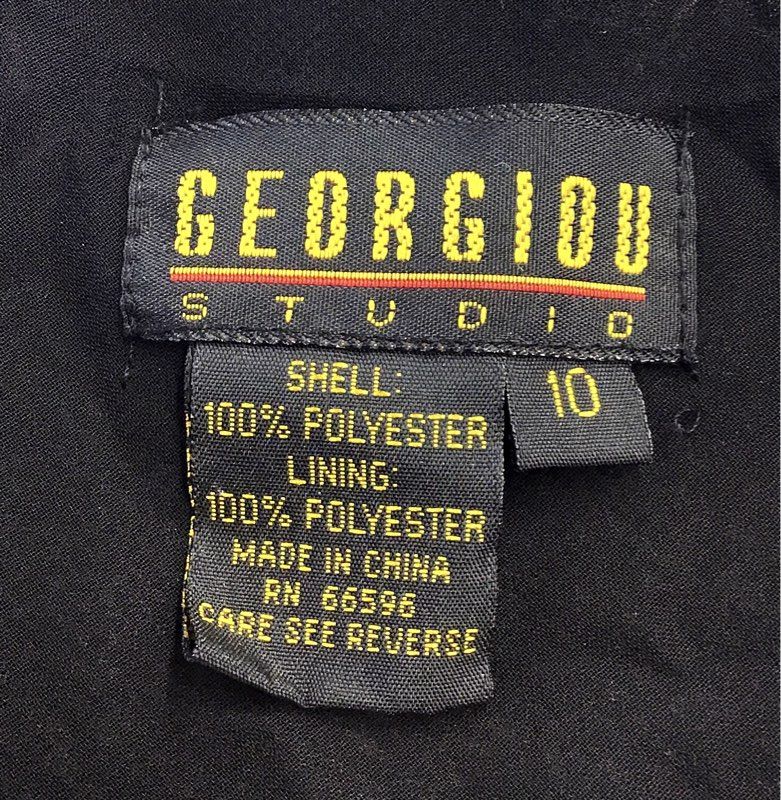 NWT Georgiou Women's Black A-Line Dress - Size 10