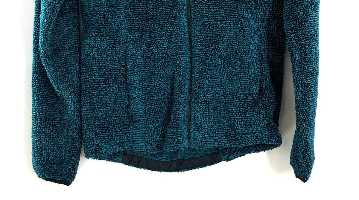 The North Face Women's Osito Fleece Jacket Teal Blue Full Zip Fuzzy Sz XS