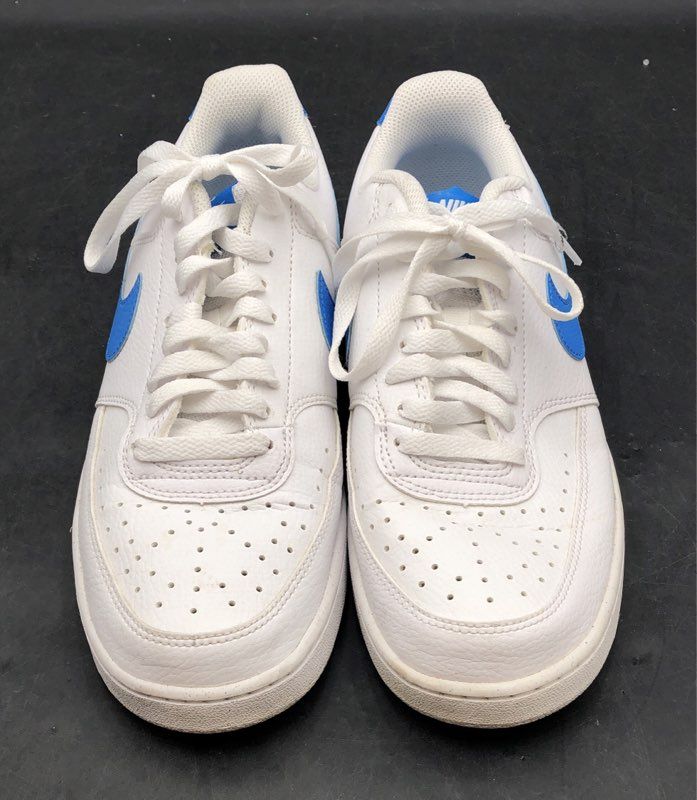 Nike Court Vision Low White Signal Blue Men's Sneakers Size 8.5
