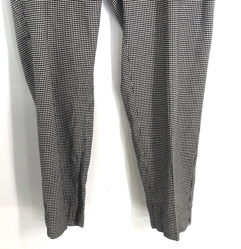 Talbots Women's Hampshire Ankle Pants Black White Houndstooth Plus Sz 14W NWT