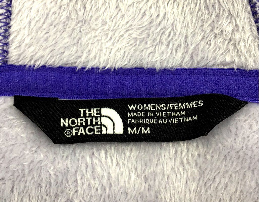 The North Face Women's Purple Heather Crescent Full Zip Hoodie Fleece Sz M