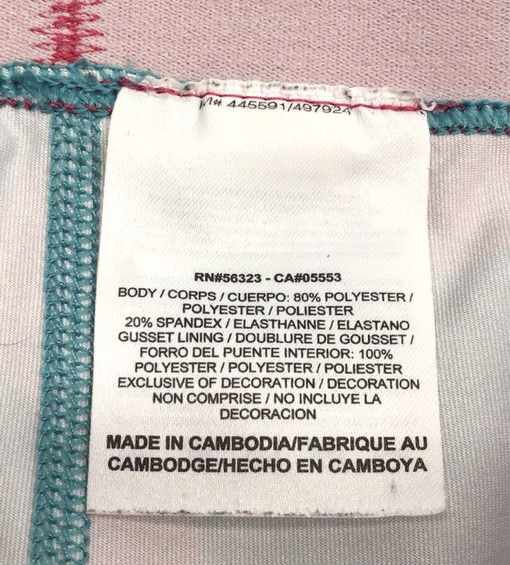 Nike Pro Women's Teal Pink Polka Dot Cropped Training Leggings Capris Sz L