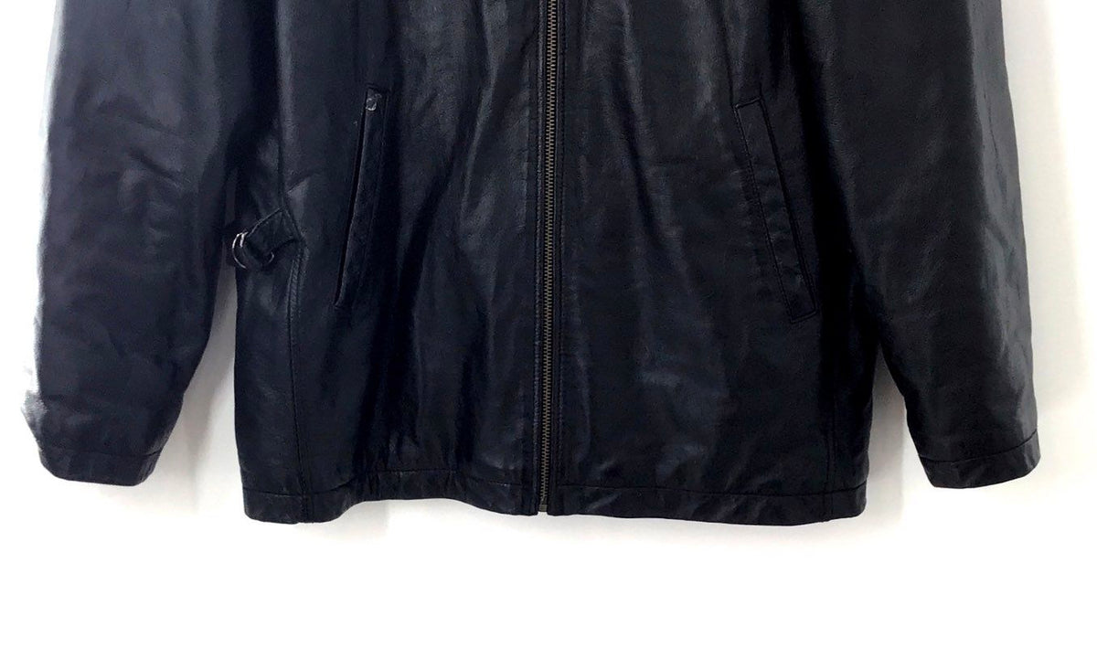 Vintage 90s M. Julian Wilsons Men's Black Leather Zip Up Jacket Size L