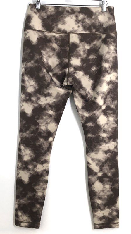 Tan + Lines Sport Women's Brown Tie Dye High Waist Leggings Sivan Ayla Sz L