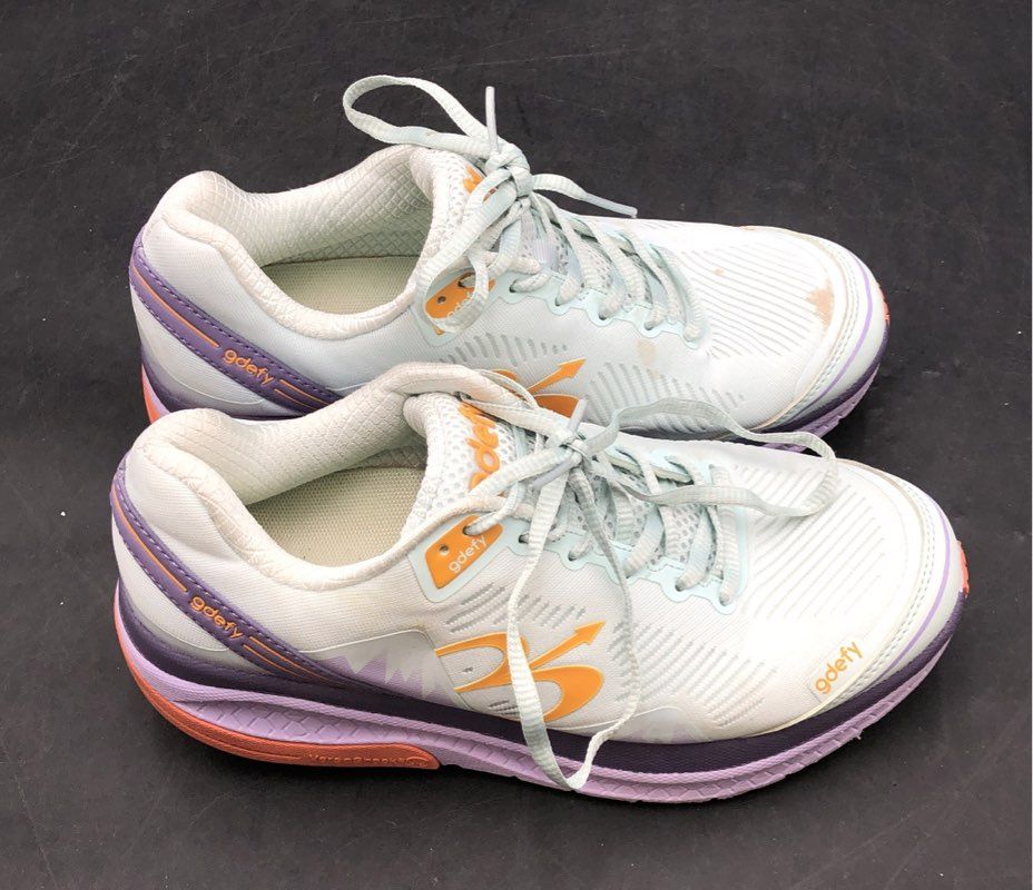 Gdefy Mighty Walk White Purple Orange Orthopedic Walking Shoes Women's Size 7