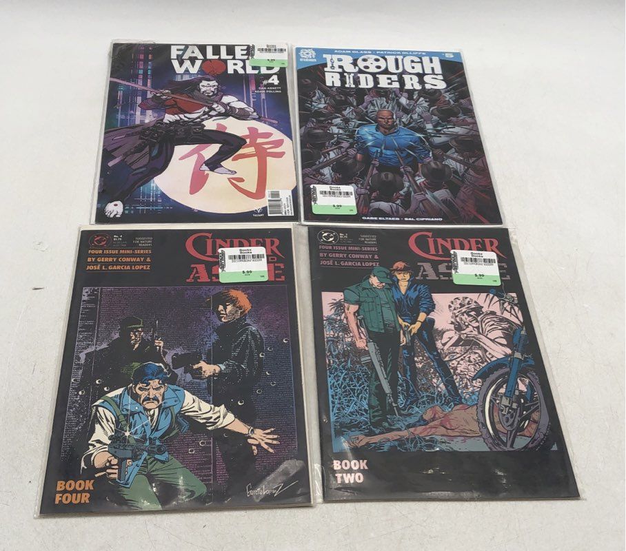 Image Comics Rough Riders, New Men, Fallen World 1 Comic Book Mixed Lot