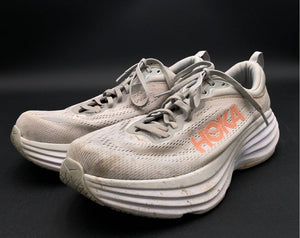 Hoka One One Women's Bondi 8 1127954 HMLR Gray Running Shoes - Size 10D