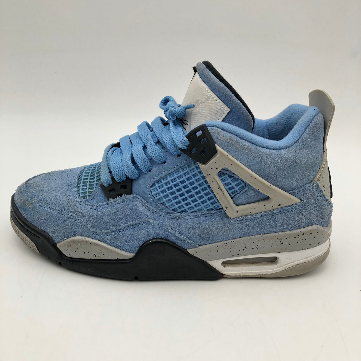 Nike Air Jordan 4 Retro University Blue GS Blue Grey Sneakers Size 6Y COA