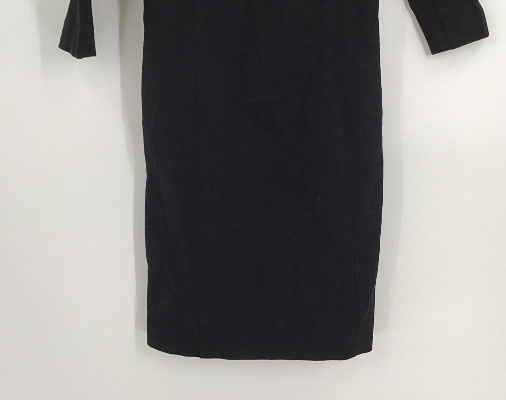 NWT Talbots Women&#39;s Black 3/4 Sleeve Back Zip Sheath Dress - Size 2P