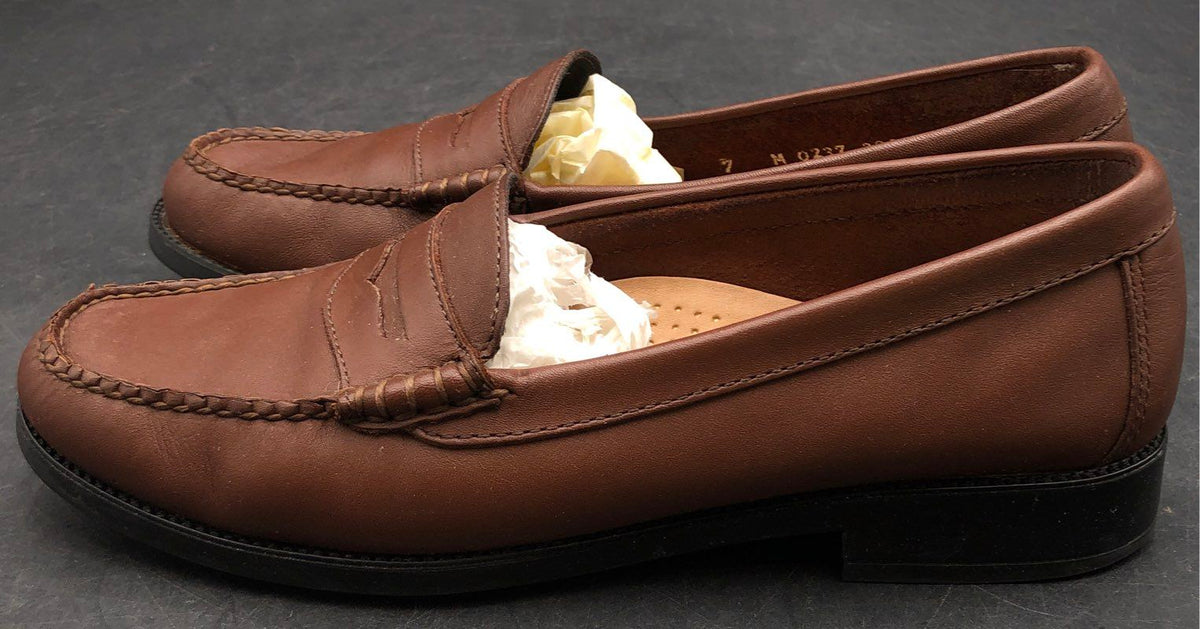 G.H. Bass Weejuns Kathleen Brown Leather Penny Loafers Women's Size 7 M