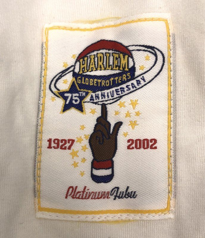Vintage 2002 Harlem Globetrotters Platinum Fubu 75th Anniv Jersey Sz XXXL