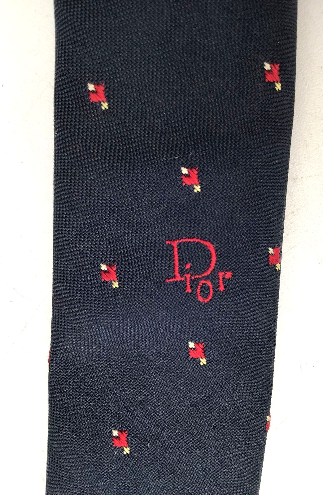 Christian Dior Pointed Tie - With COA