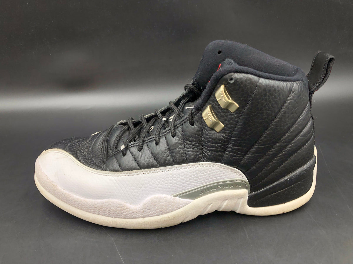 Nike Air Jordan 12 Retro Playoff 2022 Black White Red Size 7 COA