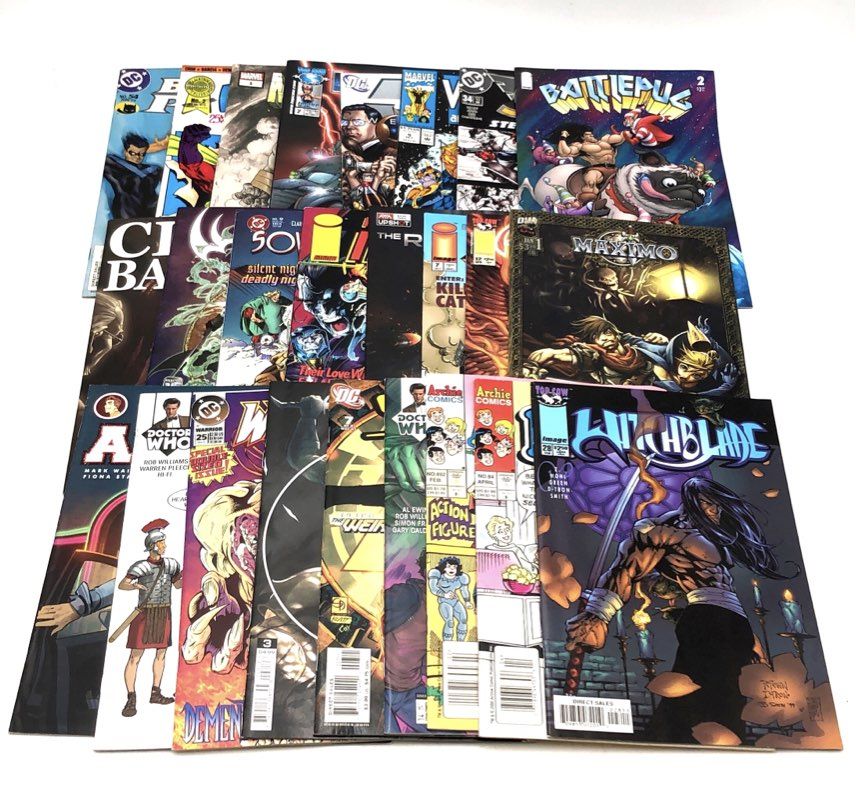 Comic Book Lot Marvel DC Image Archie 1990s-Modern Mixed Titles 20 Comics